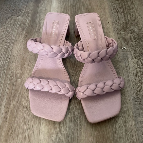 Top shop braided small heel sandal - Picture 2 of 3